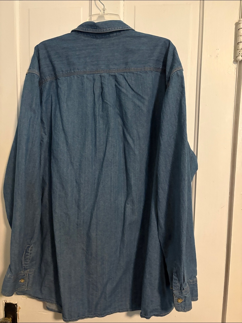 Basic Editions Light Blue Denim Button-Up Shirt - Picture 3 of 3